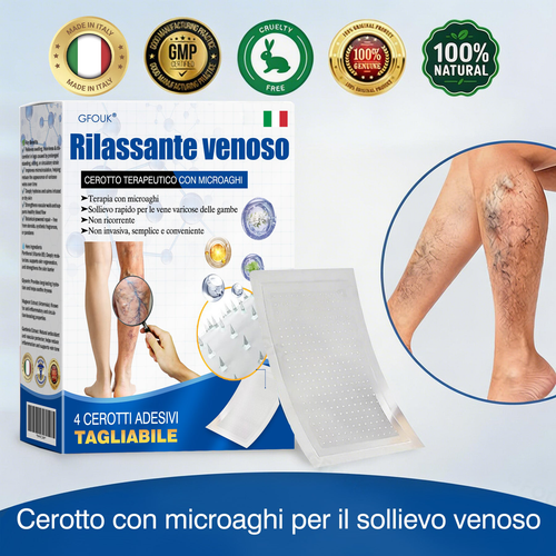🇮🇹👨‍⚕️💝GFOUK® VeinTarget Microneedle Patch⚡Sollievo immediato, risultati a lungo termine