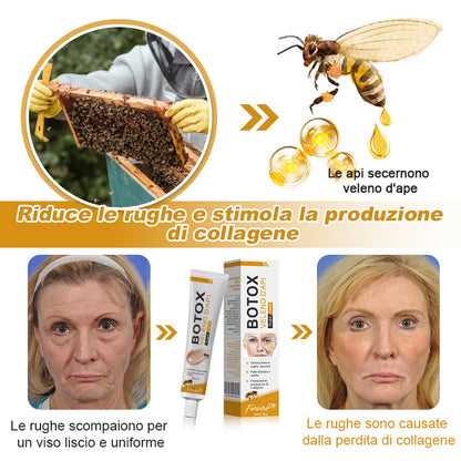 🐝 💧Prodotto e spedito dall'Italia✨ Furzero™ Botox Crema Rimuovi Rughe al Veleno d'Ape - 🔥 ULTIMO GIORNO SCONTO DEL 70%