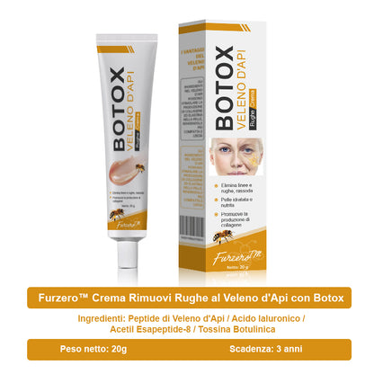 🐝 💧Prodotto e spedito dall'Italia✨ Furzero™ Botox Crema Rimuovi Rughe al Veleno d'Ape - 🔥 ULTIMO GIORNO SCONTO DEL 70%