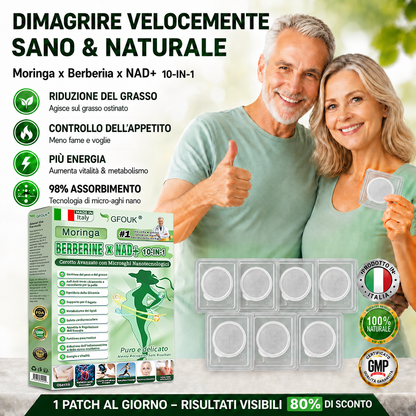 👩‍⚕️ Store Ufficiale |  👨‍⚕️🍀GFOUK® Moringa · Berberina × NAD+ Cerotto avanzato 10-in-1 con microneedle nano  🕒 Solo una volta al giorno ✨ Cambiamenti visibili già in 7 giorni
