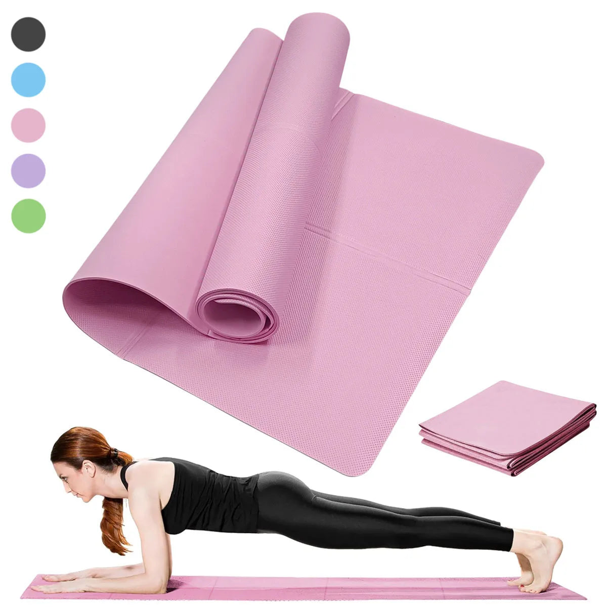 Tappetino fitness antiscivolo – morbido e leggero per yoga, pilates e allenamento a casa