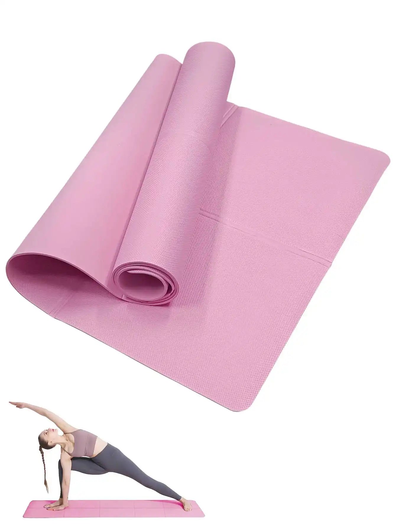Tappetino fitness antiscivolo – morbido e leggero per yoga, pilates e allenamento a casa