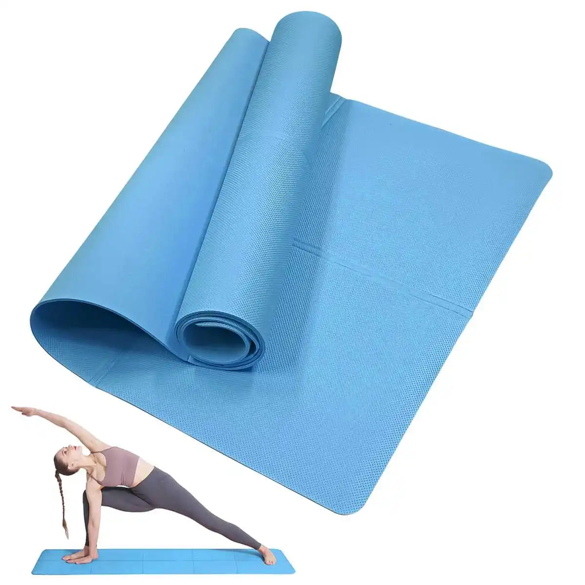 Tappetino fitness antiscivolo – morbido e leggero per yoga, pilates e allenamento a casa