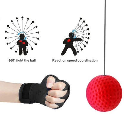 Palla reattiva da boxe con fascia – allenamento per riflessi, velocità e coordinazione