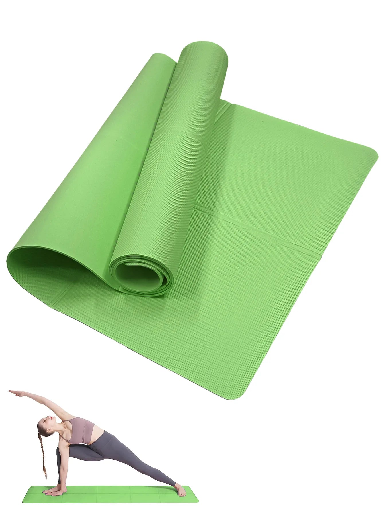 Tappetino fitness antiscivolo – morbido e leggero per yoga, pilates e allenamento a casa