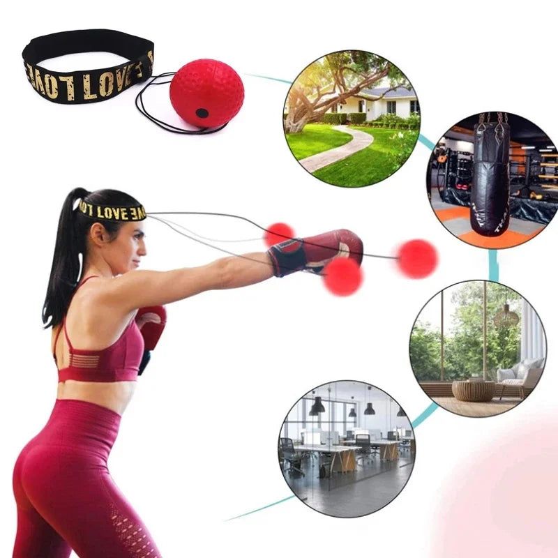 Palla reattiva da boxe con fascia – allenamento per riflessi, velocità e coordinazione