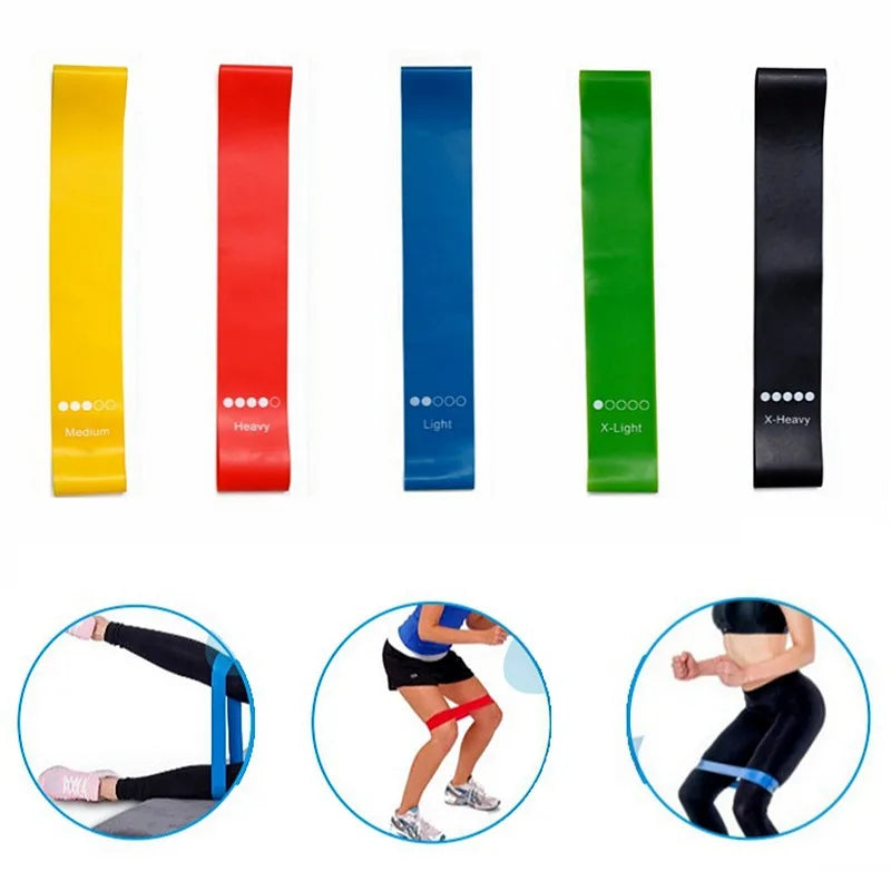Fasce elastiche fitness TPE – set di bande per yoga, palestra e allenamento
