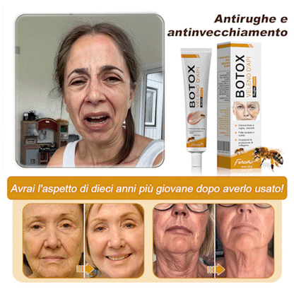 🐝 💧Prodotto e spedito dall'Italia✨ Furzero™ Botox Crema Rimuovi Rughe al Veleno d'Ape - 🔥 ULTIMO GIORNO SCONTO DEL 70%